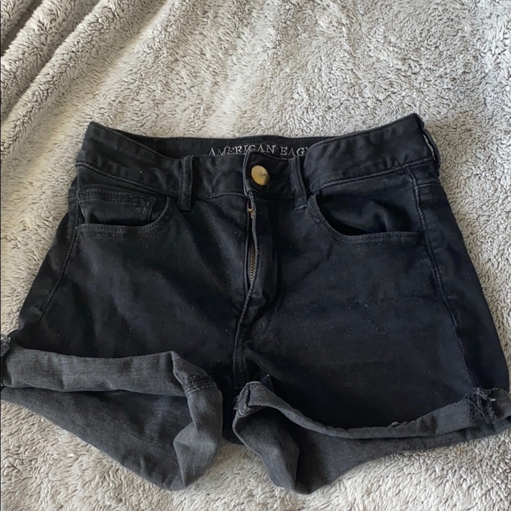 Black American Eagle Shorts